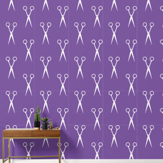 Papel Pintado Patrón de estilo de cabello de tijera