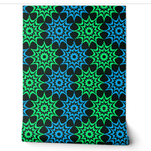 Papel Pintado Patrón de estrella hexagonal Art Nouveau