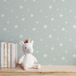 Papel Pintado Patrón de estrellas soñado Boho habitación infanti