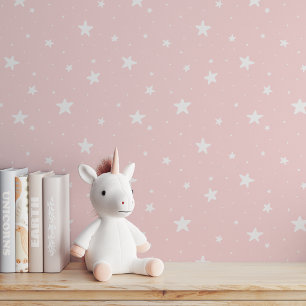 Papel Pintado Patrón de estrellas soñador Boho habitación de niñ