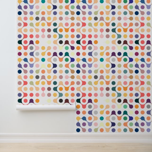Papel Pintado Patrón de estructura molecular (Solicitud)