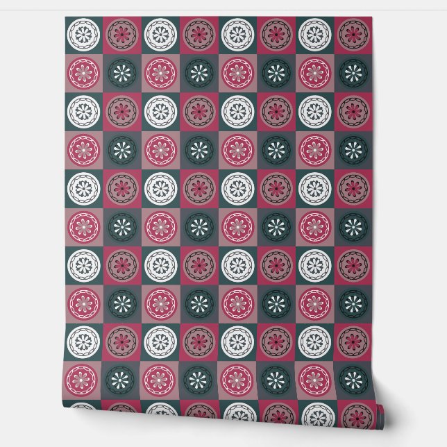 Papel Pintado patrón de flor (Desenrollar)