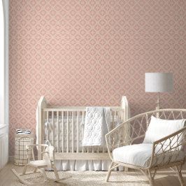 Papel Pintado Patrón de flor rosa