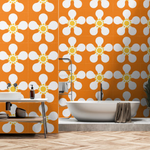 Papel Pintado Patrón de flores de setecientos