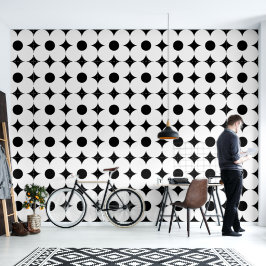 Papel Pintado Patrón de flores retro de setecientos