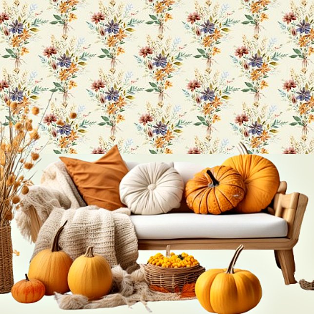 Papel Pintado Patrón de flores silvestres de otoño (Subido por el creador)