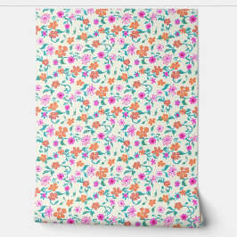 Papel Pintado Patrón de flores y enredaderas diminutas