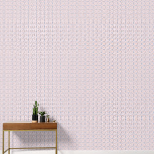 Papel Pintado Patrón de formas circulares rosadas y grises