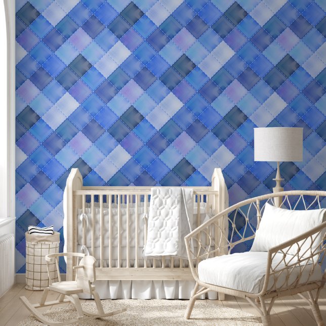 Papel Pintado Patrón de formas geométricas coloridas 41 (Niños)