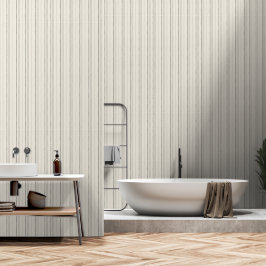 Papel Pintado Patrón de franja pictórica neutral relajada