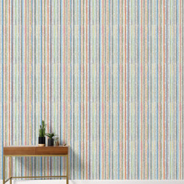 Papel Pintado Patrón de franja vertical colorida Azul amarillo v