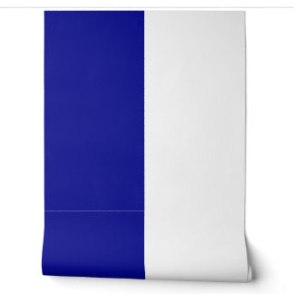 Papel Pintado Patrón de franjas grandes verticales blancas azule
