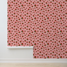 Papel Pintado Patrón de Fresa