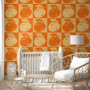 Papel Pintado Patrón de fruta de Apricot Cute
