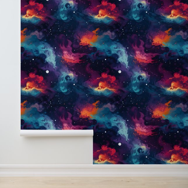 Papel Pintado Patrón de galaxia arco iris (Solicitud)