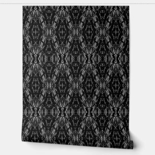 Papel Pintado Patrón de geometría abstracta gris negro