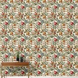 Papel Pintado Patrón de granada de fruta William Morris