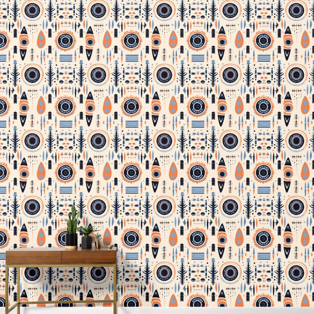Papel Pintado Patrón de Guay Boho Southwestern (Pasillo)