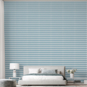 Papel Pintado Patrón de Harlequin azul claro