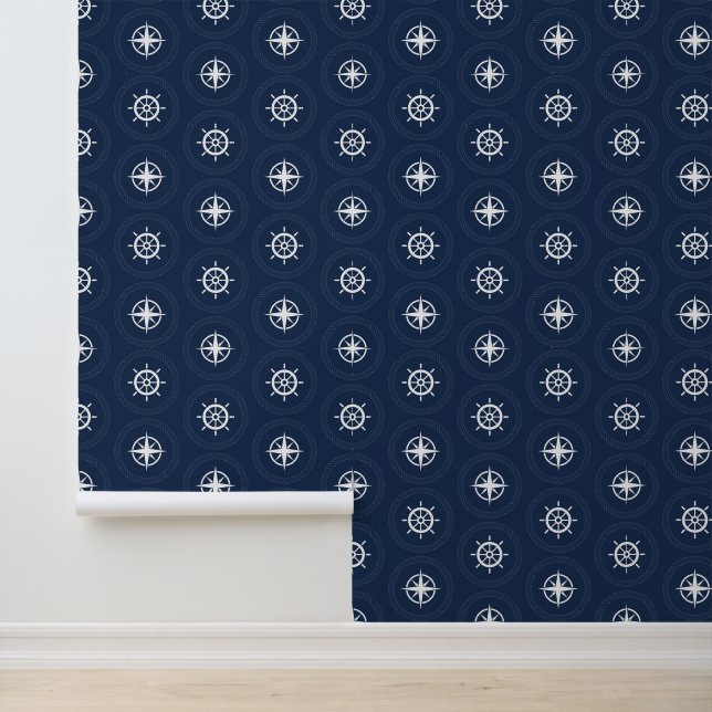 Papel Pintado Patrón de herramientas marítimas (Solicitud)
