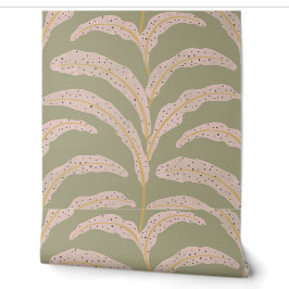 Papel Pintado Patrón de hoja de palma tropical moderna con toque