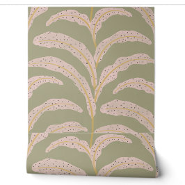 Papel Pintado Patrón de hoja de palma tropical moderna con toque