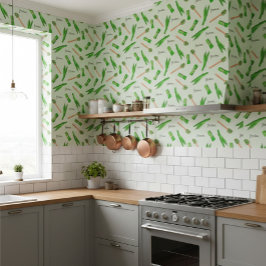 Papel Pintado Patrón de hoja de pandán