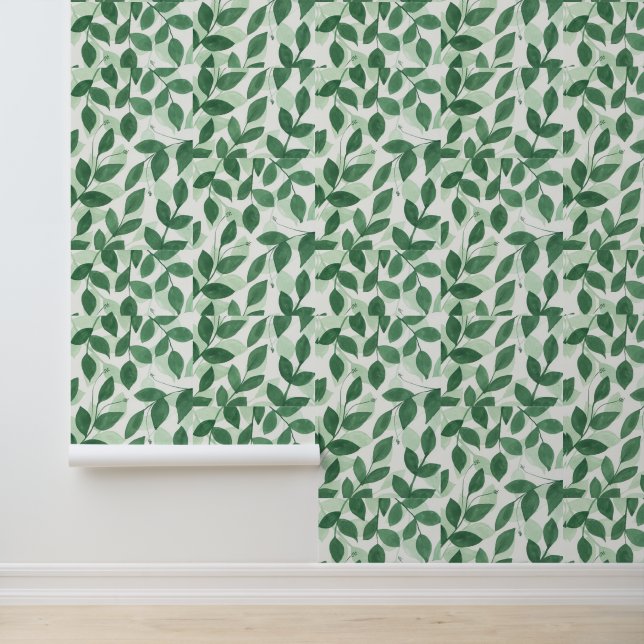 Papel Pintado Patrón de hojas (Solicitud)