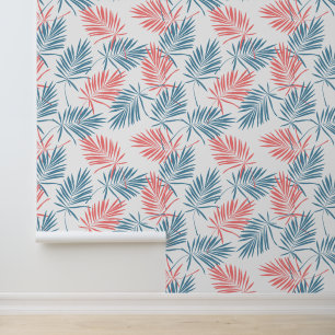 Papel Pintado Patrón de hojas tropicales