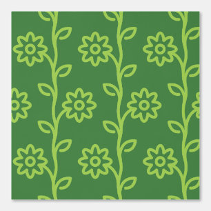 Papel Pintado Patrón de jardín de flores planas