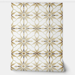 Papel Pintado Patrón de jazmín geométrico thai