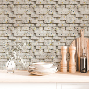 Papel Pintado Patrón de ladrillo Terrazzo