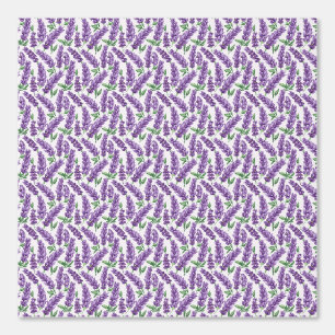 Papel Pintado Patrón de Lavanda Estética Púrpura
