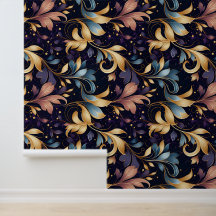 Patrón de Leafy abstracto de lujo