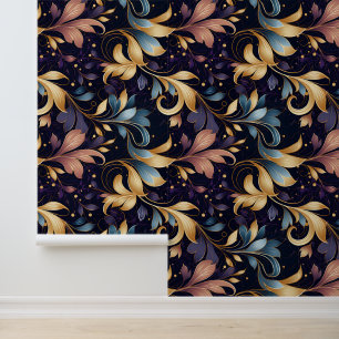 Papel Pintado Patrón de Leafy abstracto de lujo
