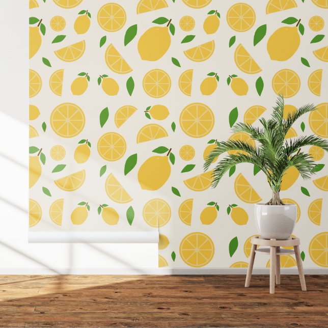 Papel Pintado Patrón de limón (Lemon Pattern Wallpaper)