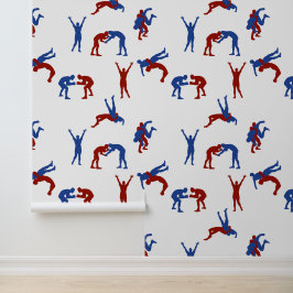 Papel Pintado Patrón de lucha grecorromana de estilo libre