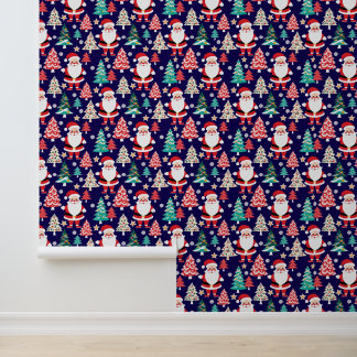 Papel Pintado patrón de maravilla de Navidad de Santa