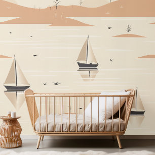 Papel Pintado Patrón de marinero sin soldadura   Niños con tonos