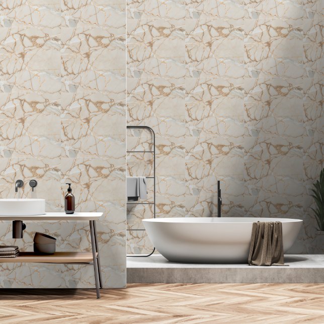 Papel Pintado Patrón de mármol (Baño)