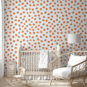 Papel Pintado Patrón de melocotón de verano dulce