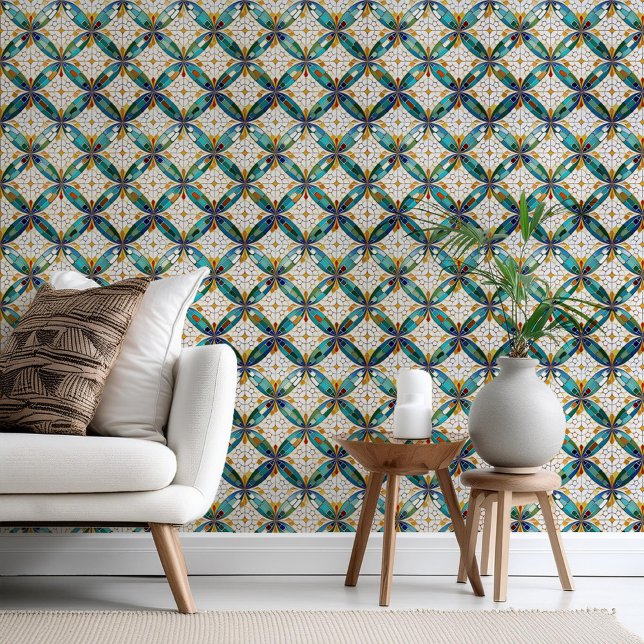 Papel Pintado Patrón de mosaico geométrico de mosaico#5 ID1078 b (Subido por el creador)