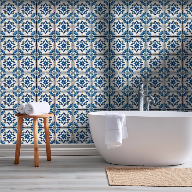 Papel Pintado Patrón de mosaico marroquí organizado#4 ID1078 bla (Subido por el creador)