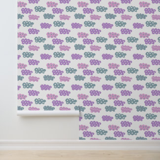Papel Pintado patrón de nube pastel