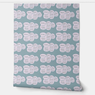 Papel Pintado patrón de nube y rama