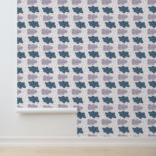Papel Pintado patrón de nubes de flores