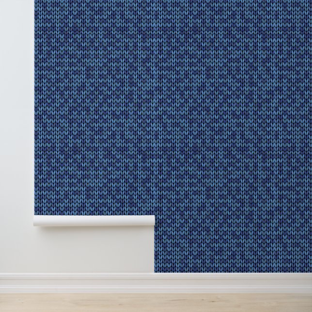 Papel Pintado Patrón de nudo azul (Solicitud)
