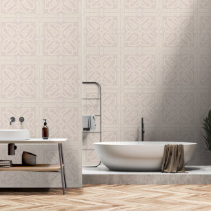Papel Pintado Patrón de nudo celta beige