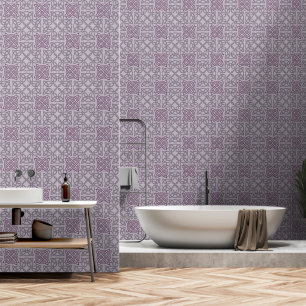 Papel Pintado Patrón de nudo celta púrpura