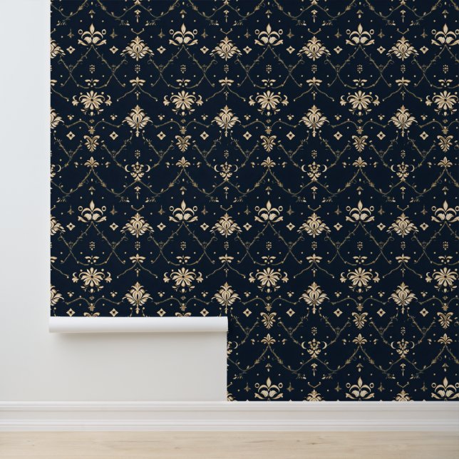 Papel Pintado Patrón de oro clásico (Solicitud)